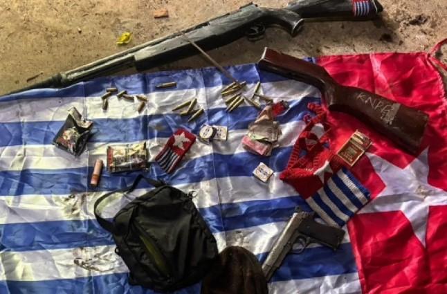 Koops TNI Amankan Senpi dan Amunisi KKB Usai Kontak Tembak di Nabire Papua Tengah