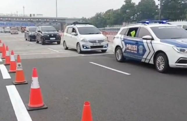 Jasamarga Terapkan Contraflow di Tol Jakarta-Cikampek Arah Jakarta untuk Antisipasi Arus Balik Lebaran