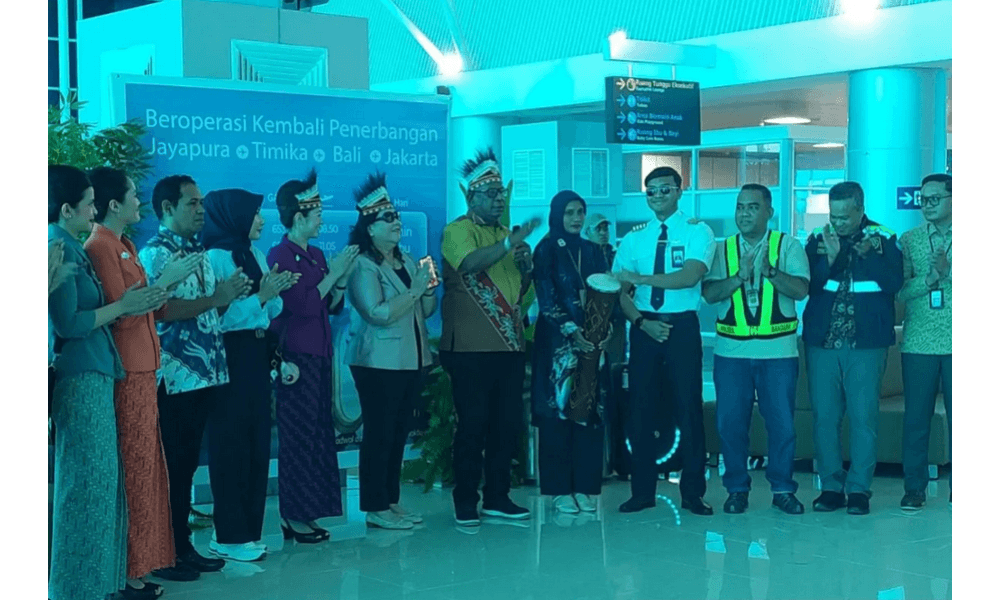 Garuda Indonesia Buka Kembali Rute Timika–Denpasar, Dorong Konektivitas Papua