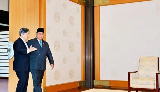 Presiden Prabowo Temui Kaisar Naruhito di Tokyo untuk Perkuat Hubungan Indonesia-Jepang