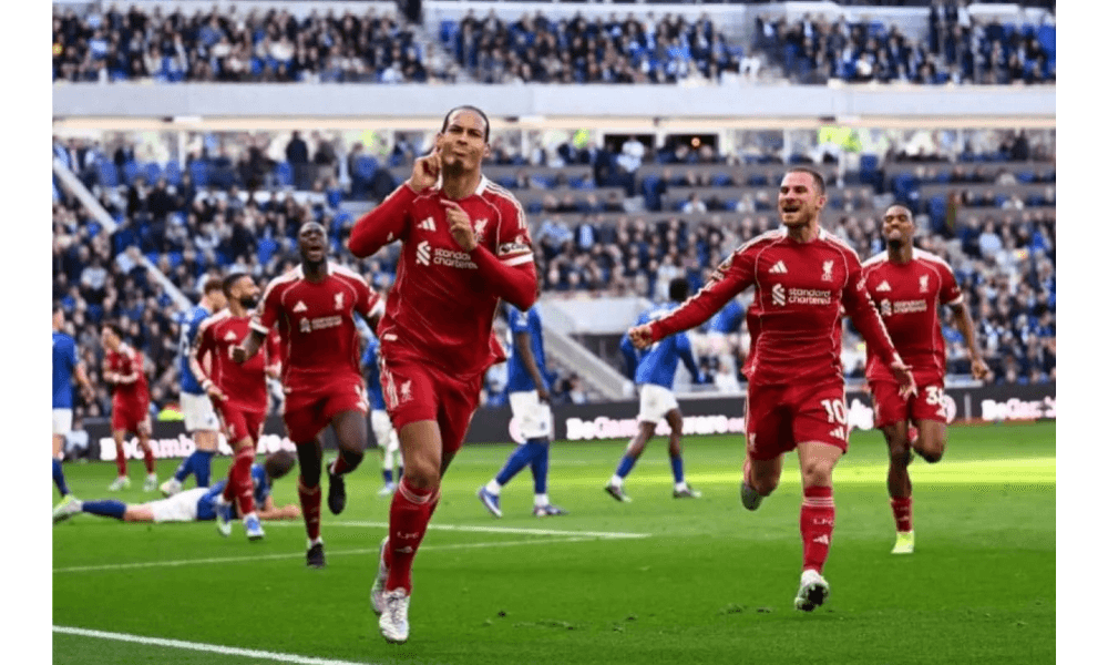 Van Dijk Cetak Gol Injury Time, Liverpool Menang Dramatis 2-1 atas Everton di Derbi Merseyside