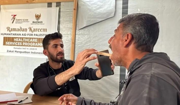 Baznas Salurkan Layanan Kesehatan Gratis untuk 1.500 Warga Palestina di Khan Younis