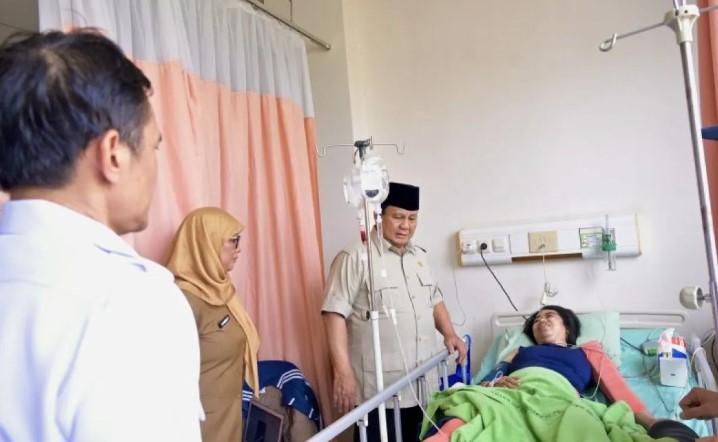 Presiden Prabowo Subianto Jenguk Korban Kecelakaan Kereta di RSUD Bekasi Pagi Ini