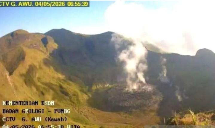 ESDM Sebut Aktivitas Kegempaan Gunung Awu di Sangihe Meningkat