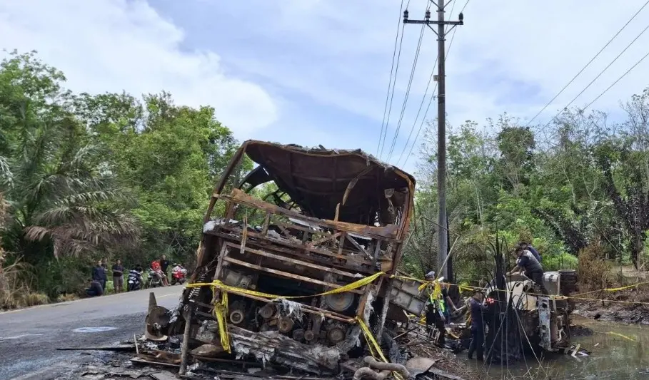 Korban Tewas Kecelakaan Bus ALS dan Truk Tangki di Muratara Bertambah, Pasien Luka Bakar 90 Persen Meninggal Dunia