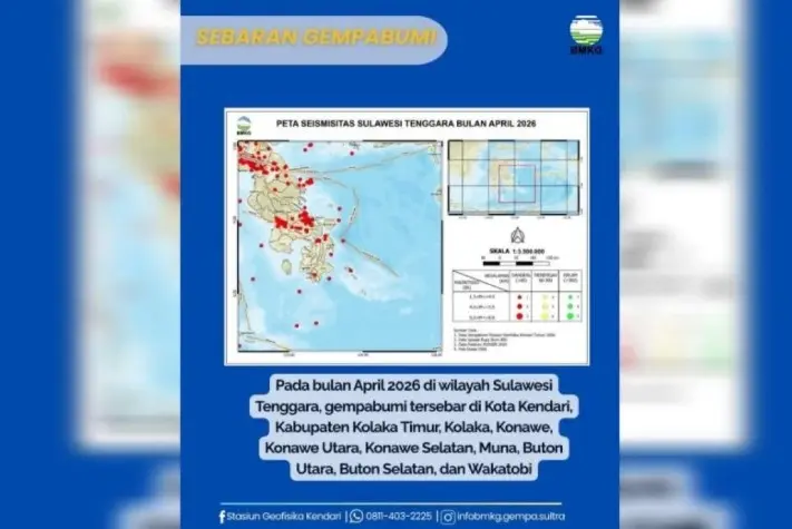 Gempa Magnitudo 3,9 Guncang Melonguane Sulawesi Utara pada Dini Hari