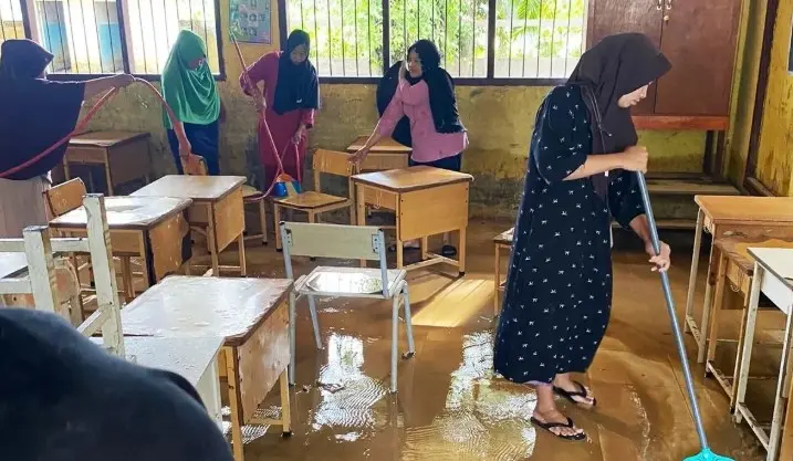 Banjir di Nagan Raya Lumpuhkan Aktivitas Enam Sekolah Dasar dan SMP