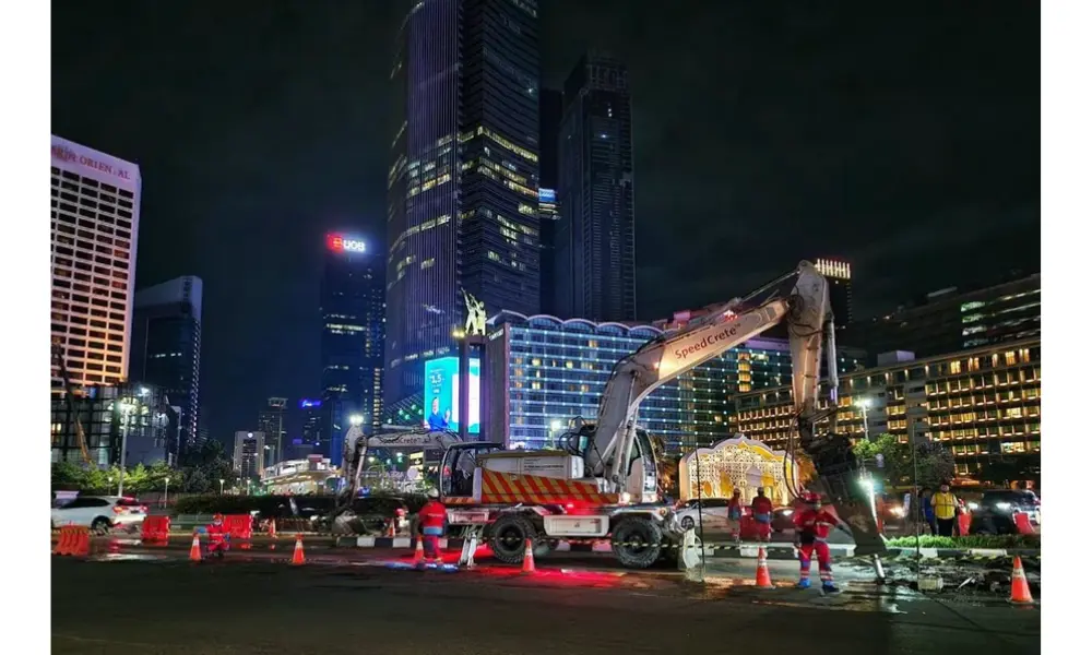 SIG Hadirkan Beton Cepat Kering untuk Perbaikan Jalan dan Jalur Transjakarta