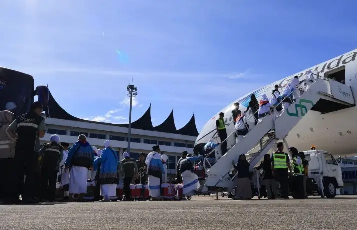 Kemenhaj Tuntaskan Pemberangkatan Seluruh Jamaah Haji Embarkasi Padang ke Tanah Suci