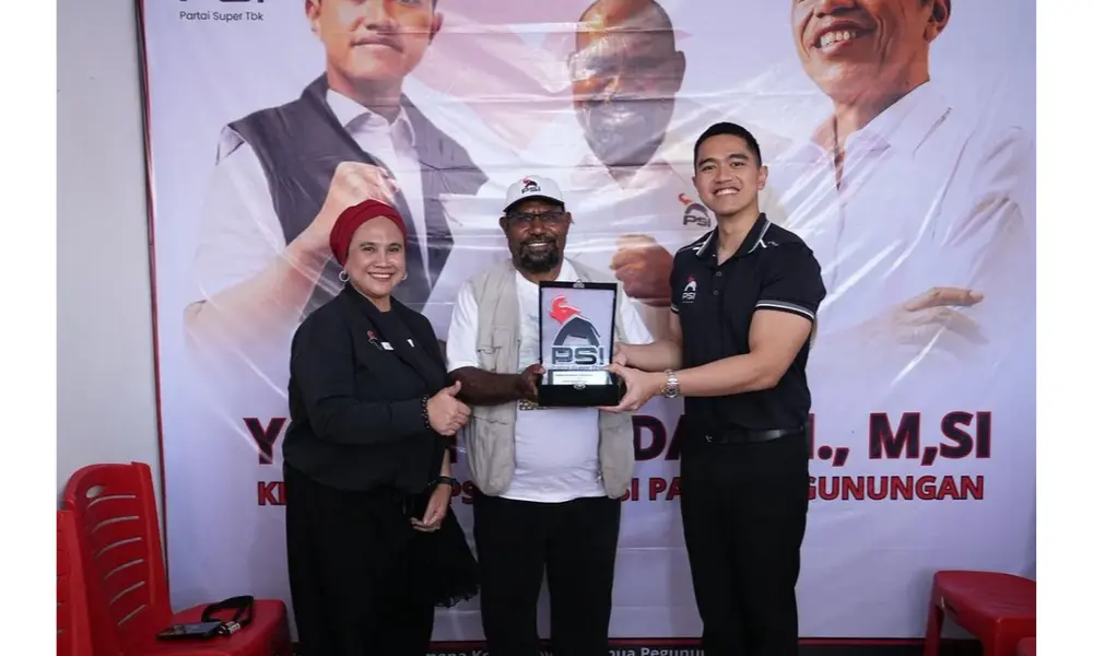 Kaesang Sambangi Kantor Baru DPW PSI Papua Pegunungan