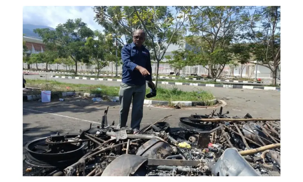 Komnas HAM Papua Temukan 30 Kendaraan Terbakar dalam Kerusuhan Stadion Lukas Enembe