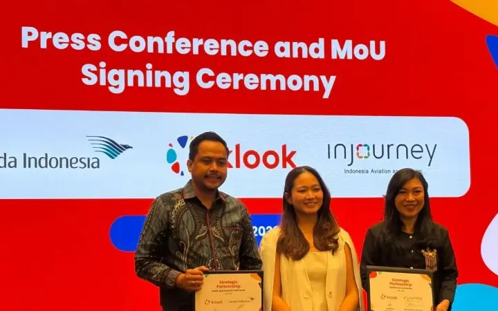 Klook, Garuda Indonesia, dan InJourney Hadirkan Layanan Wisata Terintegrasi untuk Traveler