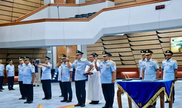 KSAU Lantik Enam Perwira Tinggi TNI AU untuk Isi Jabatan Strategis