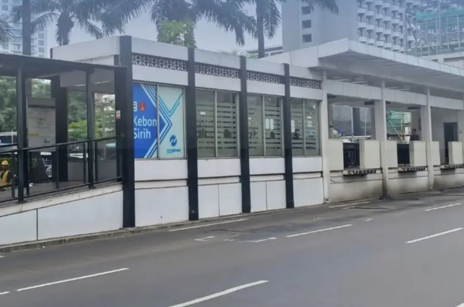 Penutupan Sementara Halte Kebon Sirih Dilakukan untuk Dukung Proyek MRT Jakarta Fase 2A