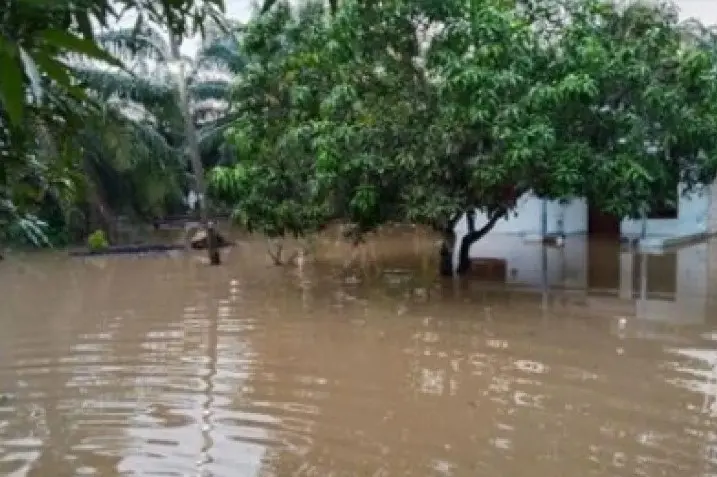 Sungai Hianga Meluap, Ratusan Warga Asahan Terdampak Banjir