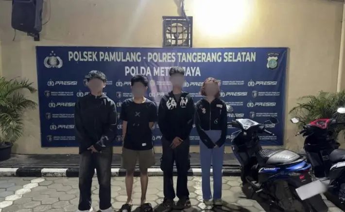 Polisi Amankan Empat Remaja yang Diduga Akan Tawuran di Pondok Cabe Tangsel