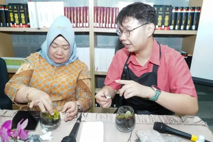 Perpustakaan MPR RI Gelar Seni Terrarium untuk Tingkatkan Kreativitas dan Literasi Pegawai