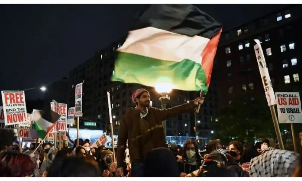 Ribuan Warga di Amerika Serikat Gelar Aksi Peringatan 78 Tahun Nakba Palestina, Desak Penghentian Perang di Gaza