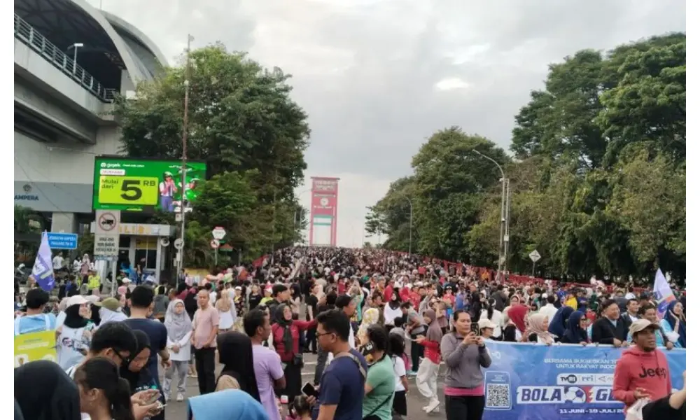 ANTARA, TVRI, dan RRI Sosialisasikan Siaran Piala Dunia 2026 di CFD Palembang