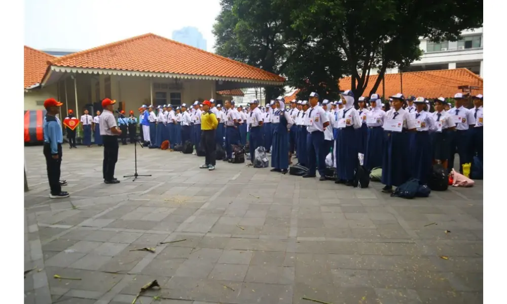 Ratusan Pelajar Ikuti Seleksi Paskibra Gedung Joang 45 untuk Upacara HUT RI di Jakarta