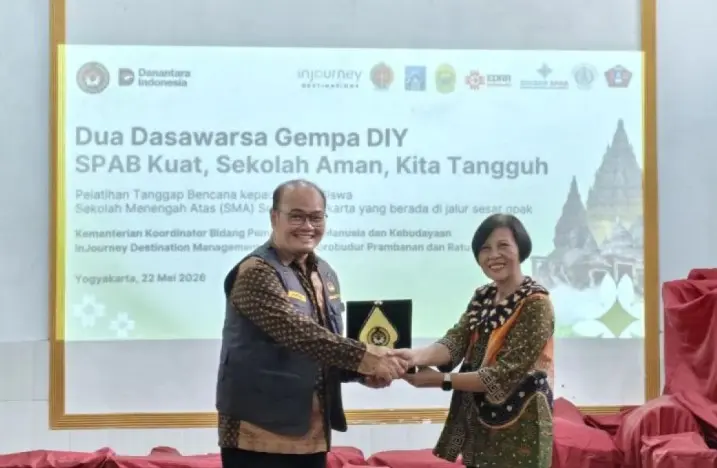 Kemenko PMK Gelar Puncak Peringatan 20 Tahun Gempa Yogyakarta di SMAN 1 Kalasan