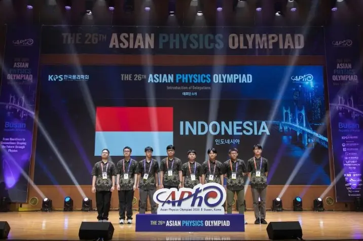 Indonesia Raih Dua Medali Emas pada Olimpiade Fisika Asia 2026 di Korea Selatan