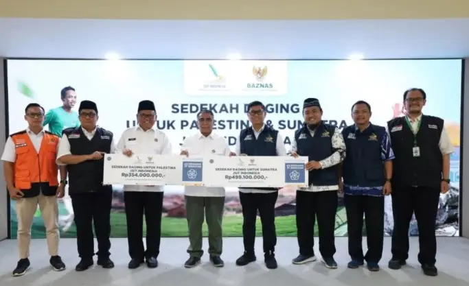 JSIT Salurkan Sedekah Daging Rp853 Juta untuk Palestina dan Penyintas Bencana di Sumatera