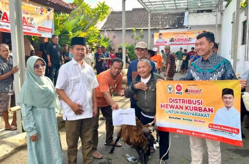 Rofik Hananto Sebar 103 Hewan Kurban untuk Warga di Tiga Kabupaten Jawa Tengah
