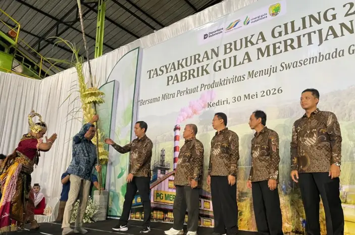 PG Meritjan Kediri Targetkan Produksi 2,5 Juta Kuintal Tebu pada Musim Giling 2026