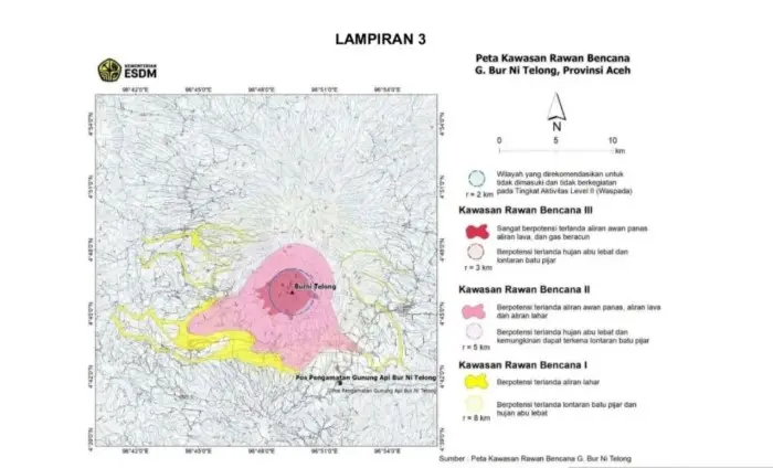 Badan Geologi Perkecil Radius Aman Gunung Bur Ni Telong Setelah Aktivitas Vulkanik Menurun