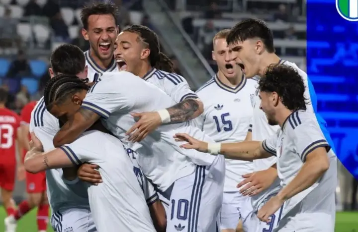 Gol Pio Esposito Antar Italia Menang Tipis 1-0 atas Luksemburg dalam Laga Persahabatan