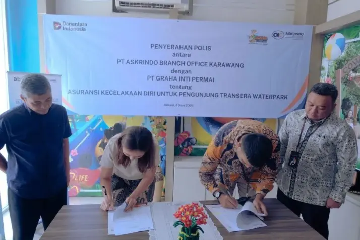 Askrindo Gandeng Transera Waterpark untuk Perluas Perlindungan Asuransi Wisata Saat Libur Sekolah