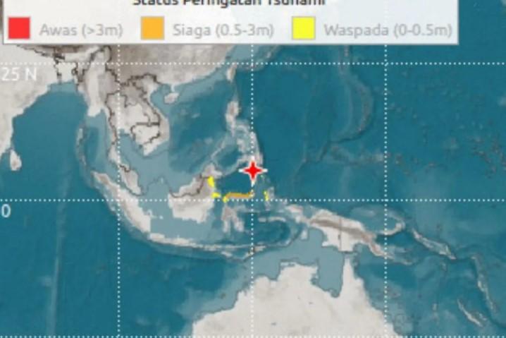 BMKG Pastikan Gempa Magnitudo 7,7 di Laut Sulawesi Bukan Berasal dari Zona Megathrust