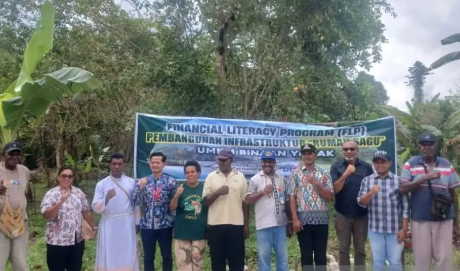 YPMAK Membangun Rumah Sagu di Mimika untuk Perkuat Ketahanan Pangan dan Dorong Ekonomi Masyarakat
