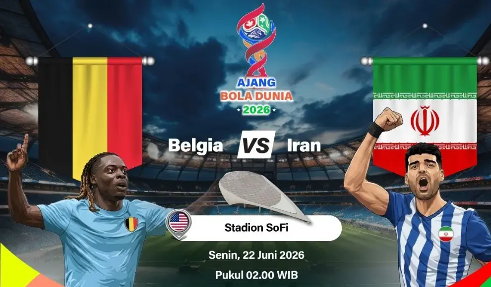 Belgia dan Iran Hadapi Tekanan Besar Jelang Duel Krusial Grup G Piala Dunia 2026