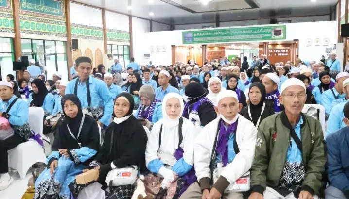 Jamaah Haji Kloter 12 Debarkasi Banjarmasin Tiba di Tanah Air Usai Tunaikan Ibadah Haji