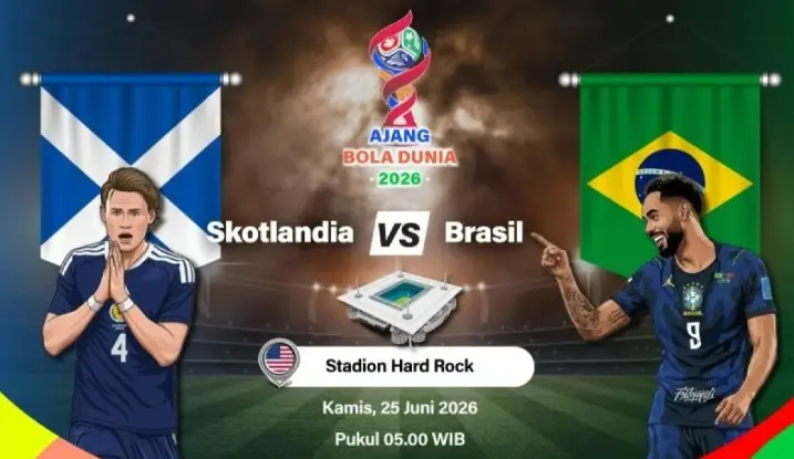 Brasil Hadapi Skotlandia di Laga Penentuan, Tartan Army Berjuang Kejar Tiket 32 Besar