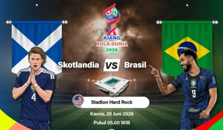 Brasil Hadapi Skotlandia dengan Status Unggulan, Tartan Army Bidik Poin Penting di Grup C