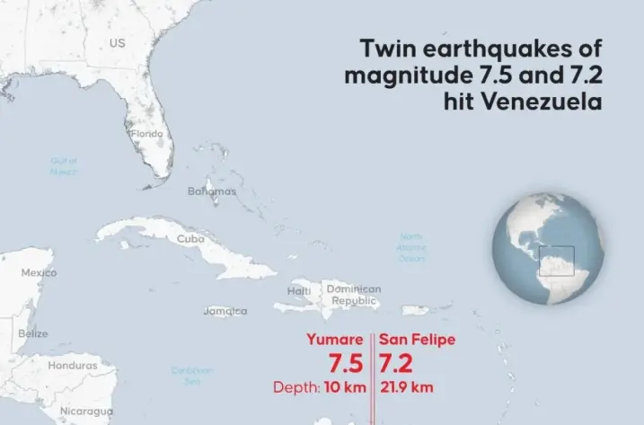 Gempa Besar di Venezuela Tewaskan Tiga Orang dan Picu Penetapan Status Darurat Nasional