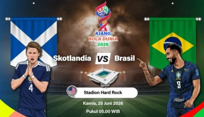 Skotlandia dan Brasil Turunkan Skuad Terbaik pada Laga Penentuan Grup C Piala Dunia 2026