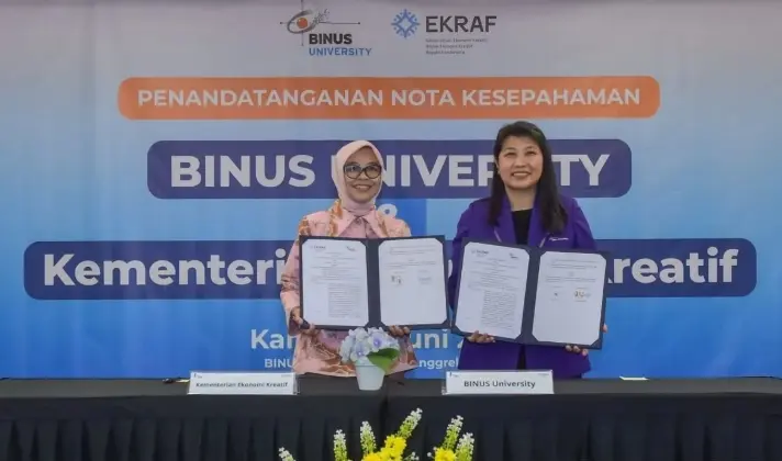 Kemenekraf dan BINUS Perkuat Kolaborasi untuk Kembangkan Ekosistem Ekonomi Kreatif Nasional