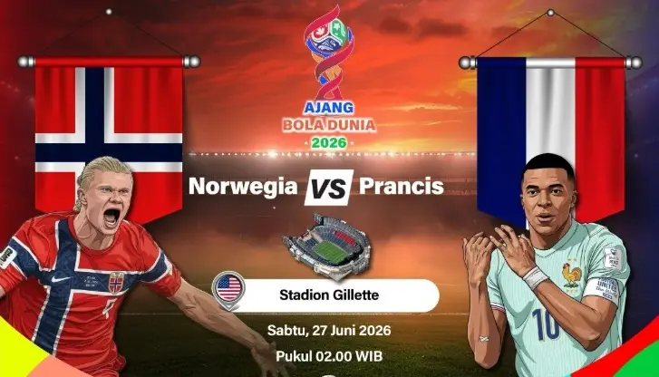 Mbappe dan Haaland Siap Berduel, Norwegia Tantang Prancis dalam Perebutan Puncak Grup Piala Dunia 2026