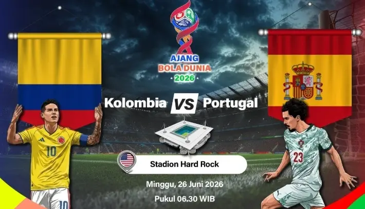 Portugal Hadapi Kolombia dalam Laga Penentu, Selecao Diuji Jelang Fase Gugur Piala Dunia 2026