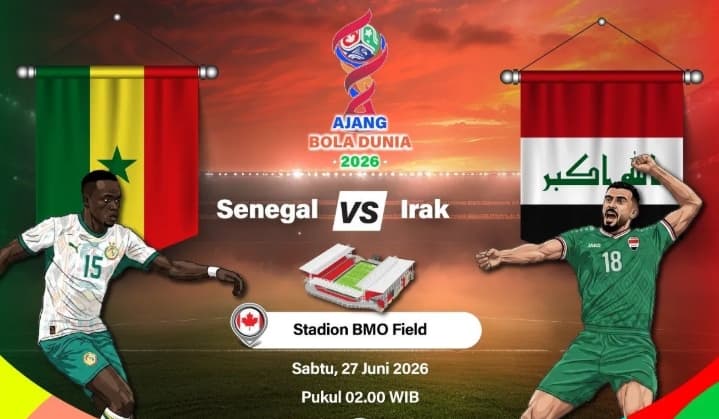 Senegal Hancurkan Irak 5-0 dan Jaga Peluang Lolos ke Babak 32 Besar Piala Dunia 2026