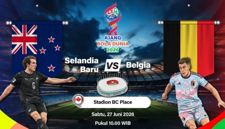 Belgia dan Selandia Baru Turunkan Formasi 4-2-3-1 dalam Laga Penentu Tiket 32 Besar Piala Dunia 2026