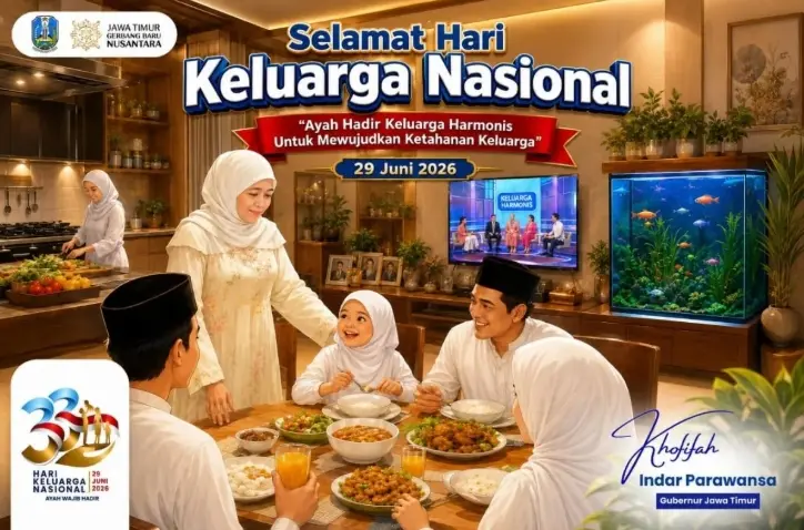 Khofifah Mengajak Masyarakat Perkuat Ketahanan Keluarga melalui Pengasuhan Kolaboratif pada Harganas Ke-33