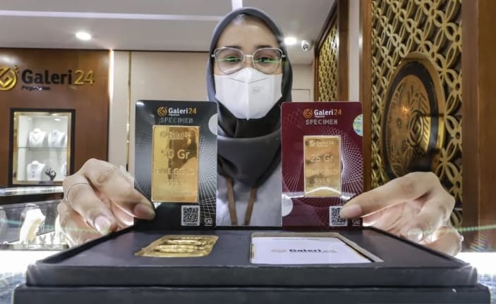 Harga Emas Galeri24, Antam, dan UBS di Pegadaian Capai Rp2,585 Juta hingga Rp2,706 Juta per Gram