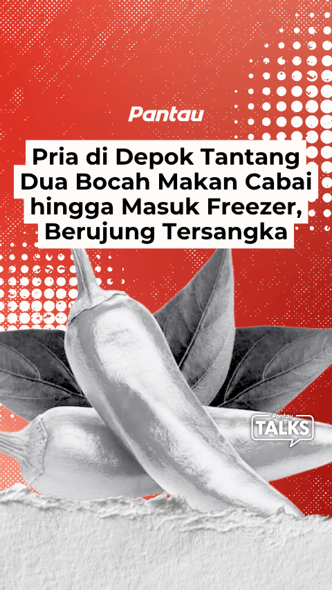 PRIA DI DEPOK TANTANG DUA BOCAH MAKAN CABAI