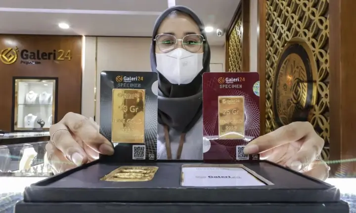 Harga Emas Galeri24, Antam, dan UBS di Pegadaian Kompak Naik pada Perdagangan Rabu