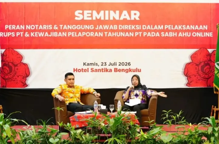 Kanwil Kemenkum Bengkulu Ingatkan Notaris Tepat Waktu Laporkan Tahunan Perseroan Terbatas